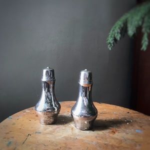 Vintage Silverplate Salt and Pepper Shakers